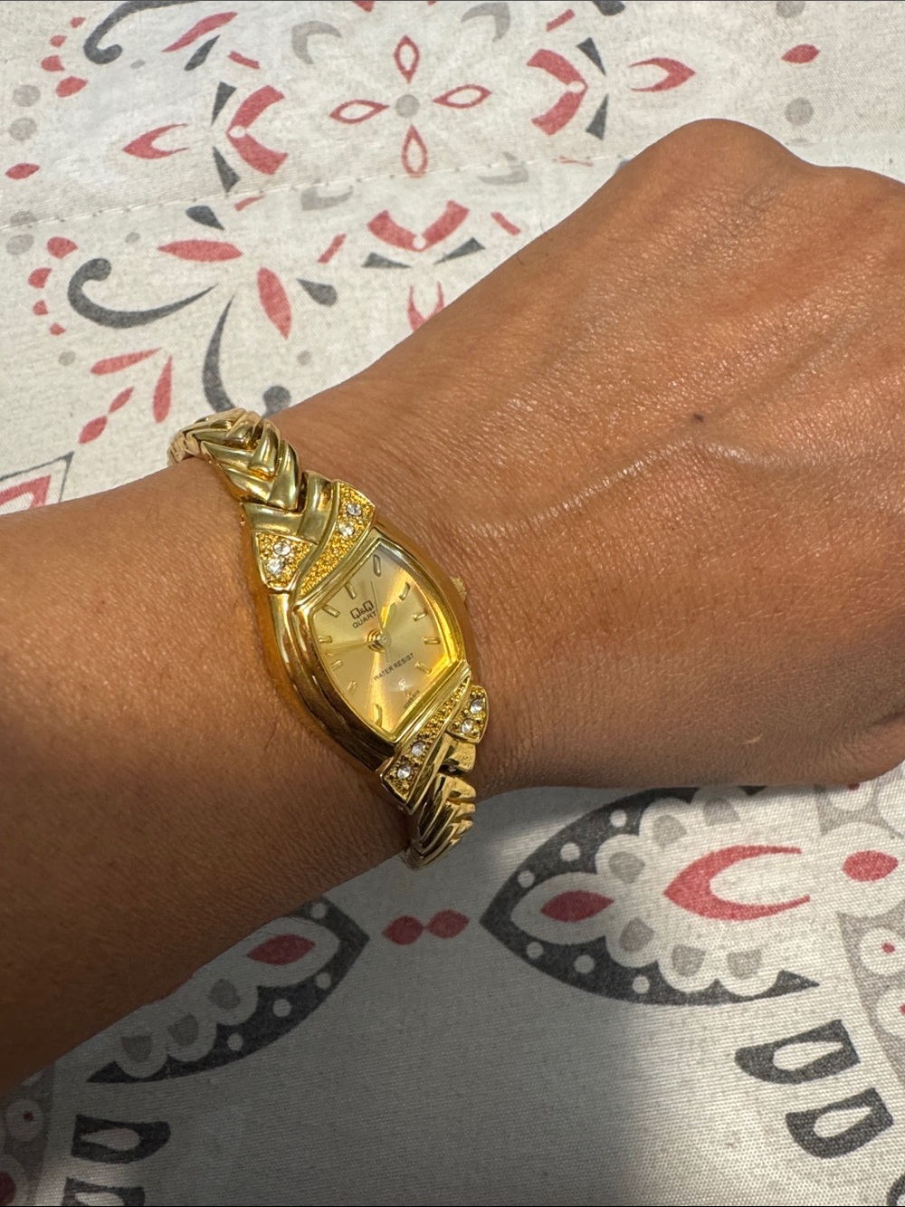 Gold-Tone Women’s Bracelet Watch with Crystal Accents - Gold